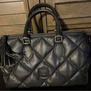 Dooney & Bourke Black Quilted Duffle